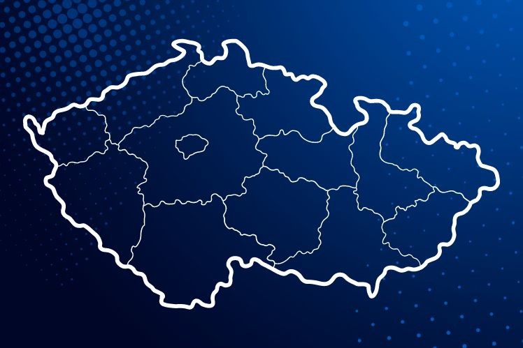 Map of the Czech Republic