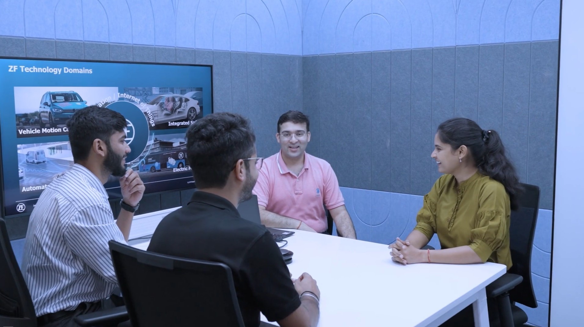 Employees of ZF Group in India sharing work insights