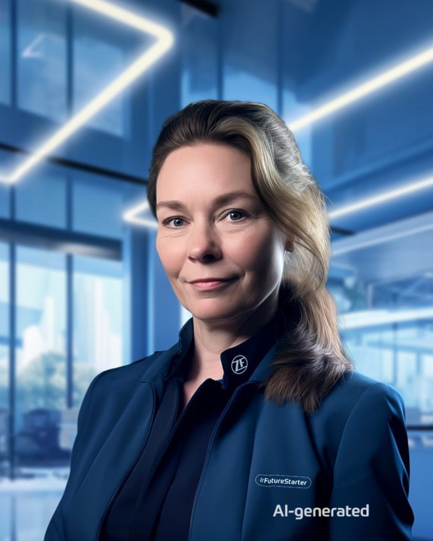ZF Employee in futuristic look