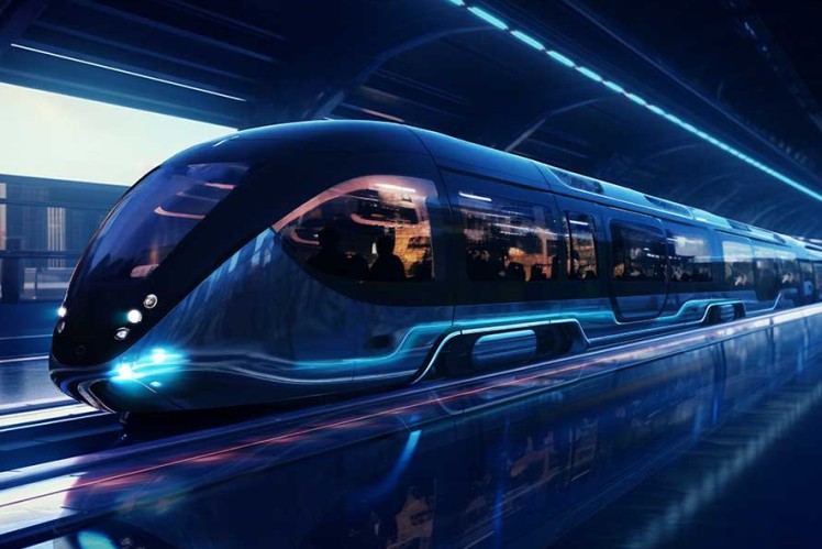 Futuristic train