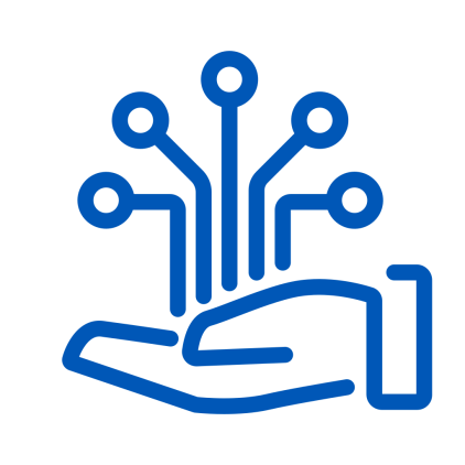 Digital support icon.