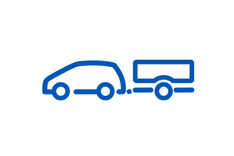 Icon Pkw mit Anhänger