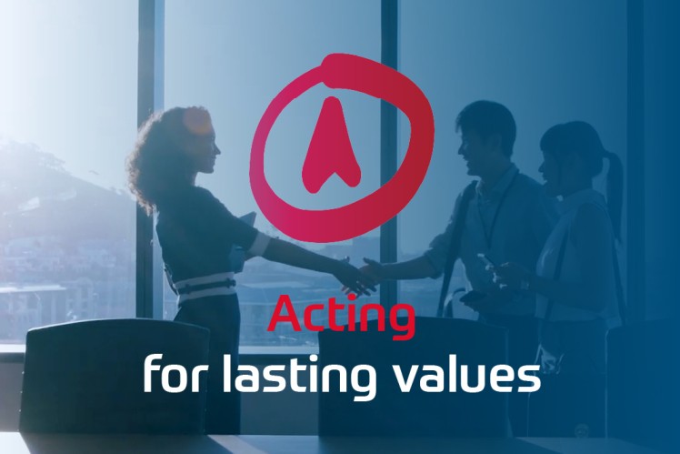 Handeln für beständige Werte