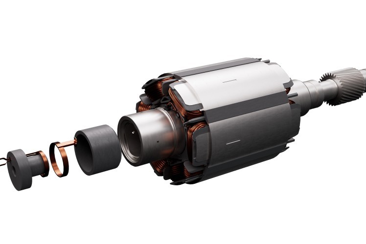 Rendering of an E-Motor of ZF