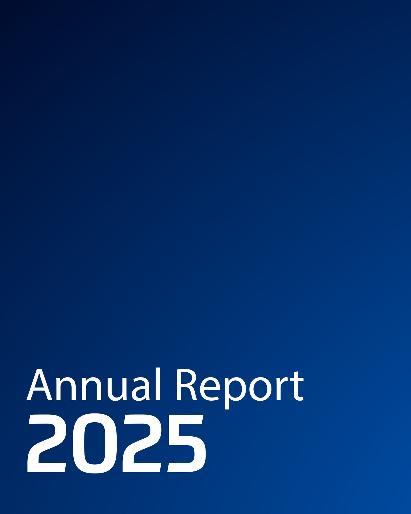 Cover image of the annual report 2025