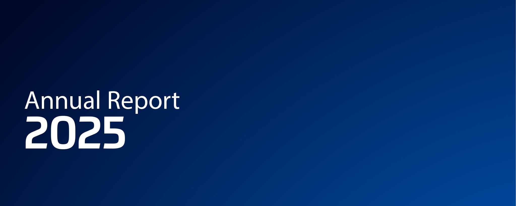Cover image of the annual report 2025
