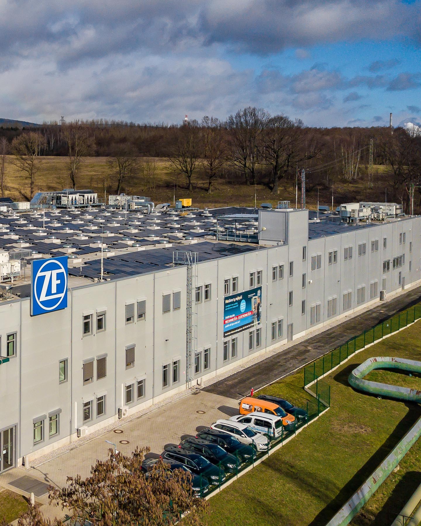 Klimaneutrales Fabrik von ZF in Klasterec