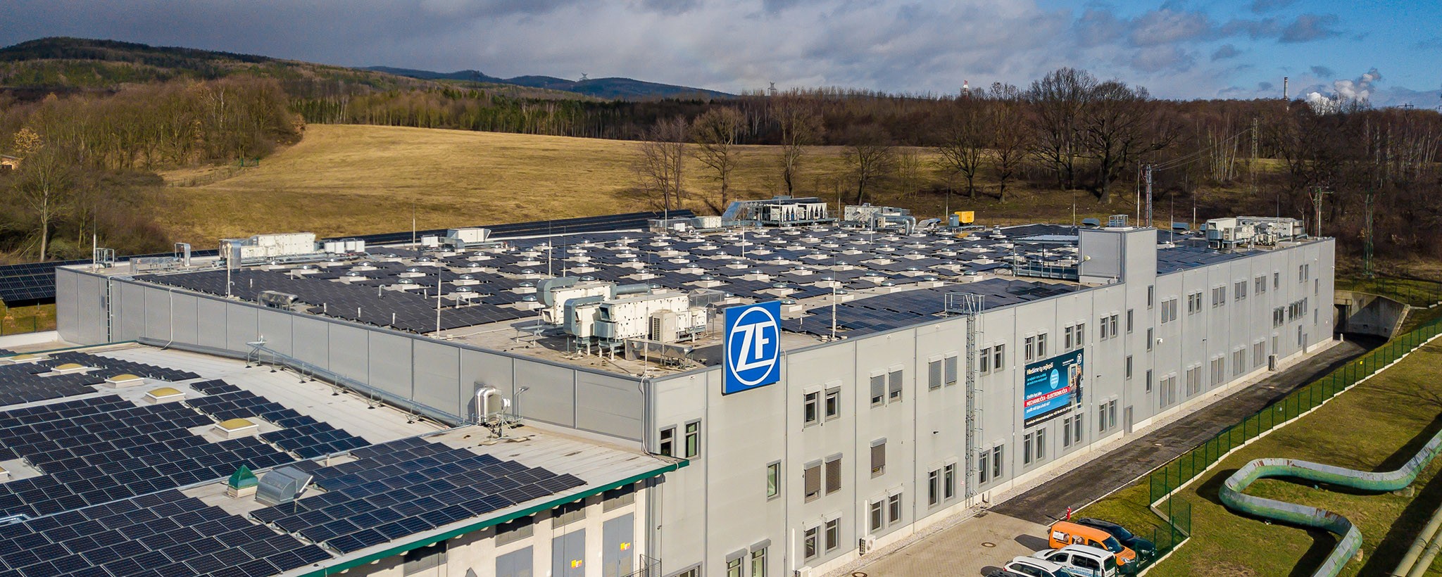 Klimaneutrales Fabrik von ZF in Klasterec