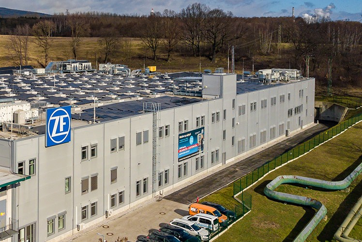 Aerial view of the ZF plan in Klasterec