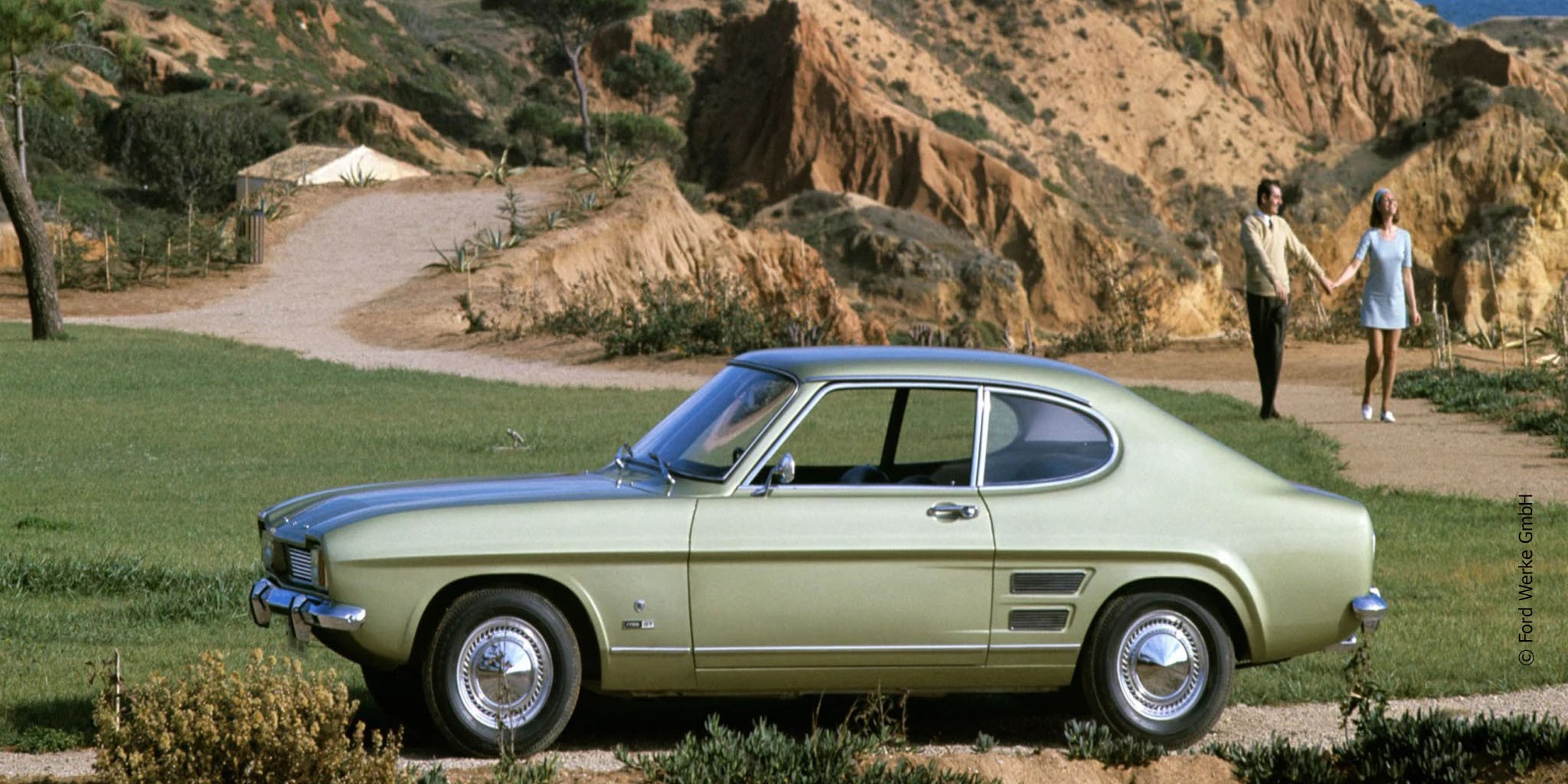 Der Ford Capri als perfekter Urlaubsbegleiter.