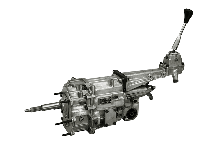 The picture shows a ZF S5-18/3 synchromesh gearbox.