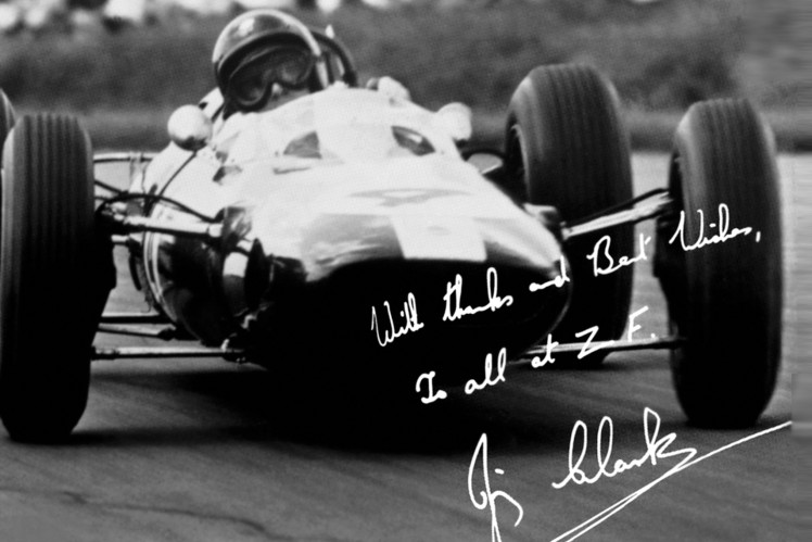 Jim Clarks Rekordfahrzeug, ein grüner Lotus 25.