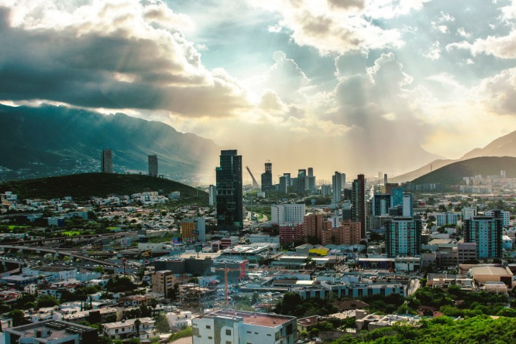 Vista panorámica de la ciudad de Monterrey
