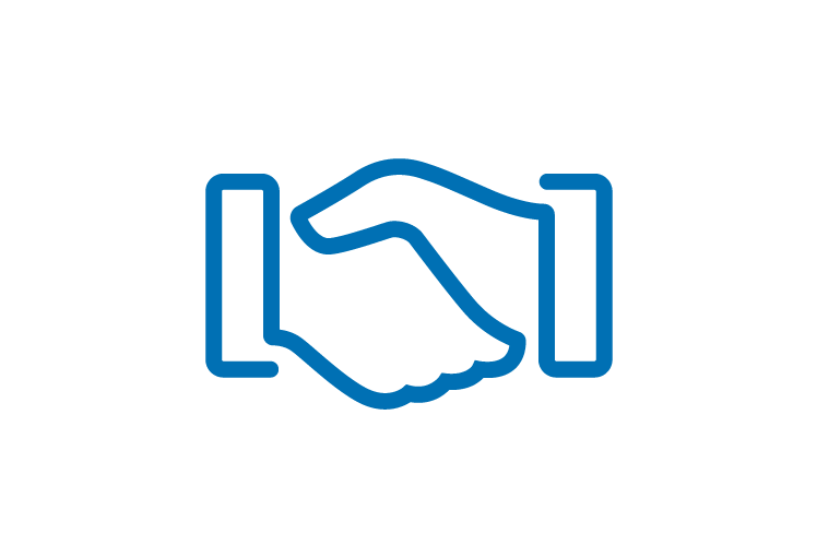 Symbol für Händeschütteln