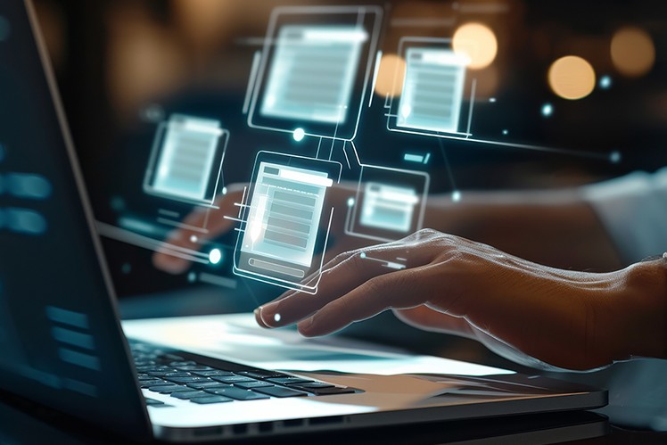 Person working on computer