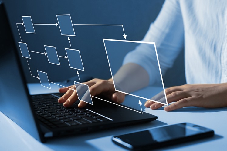 Person working at computer