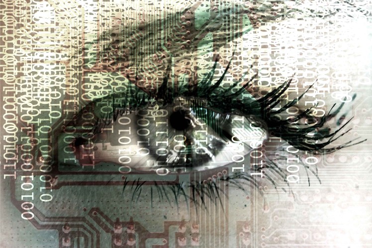 Digital image of a human eye