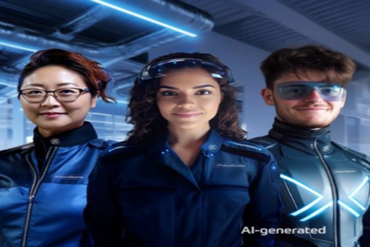 Diverse employees at ZF AI transformed image