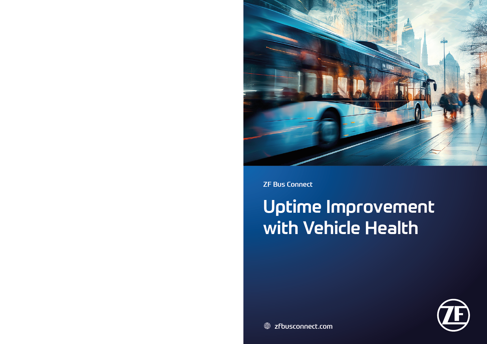 Brochure cover: Uptime improvement through vehicle health.
