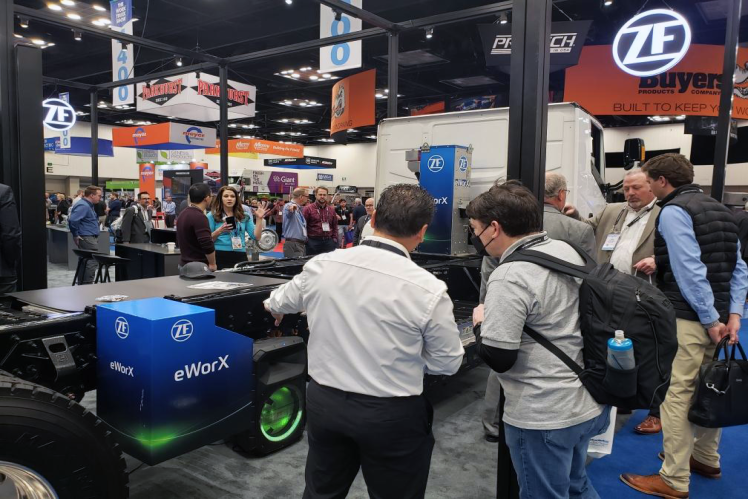 eWorX Electric Power Takeoff on Lion Electric vehicle.