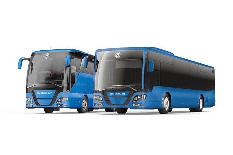 City buses and coaches
