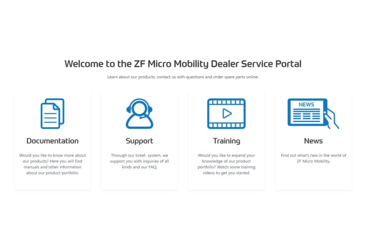 Screenshot Dealer Service Portal