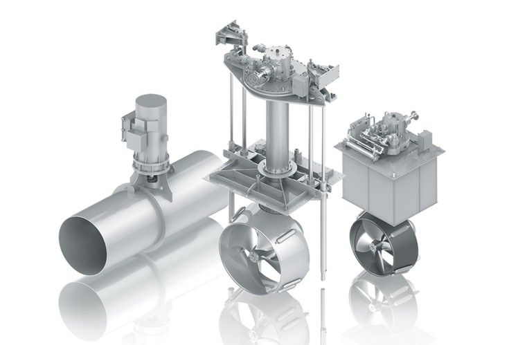 ZF Ruderpropeller-Portfolio für kommerzielle Schiffe.