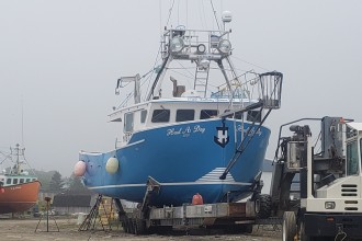 ZF client Curtis Halliday's boat in the off season.