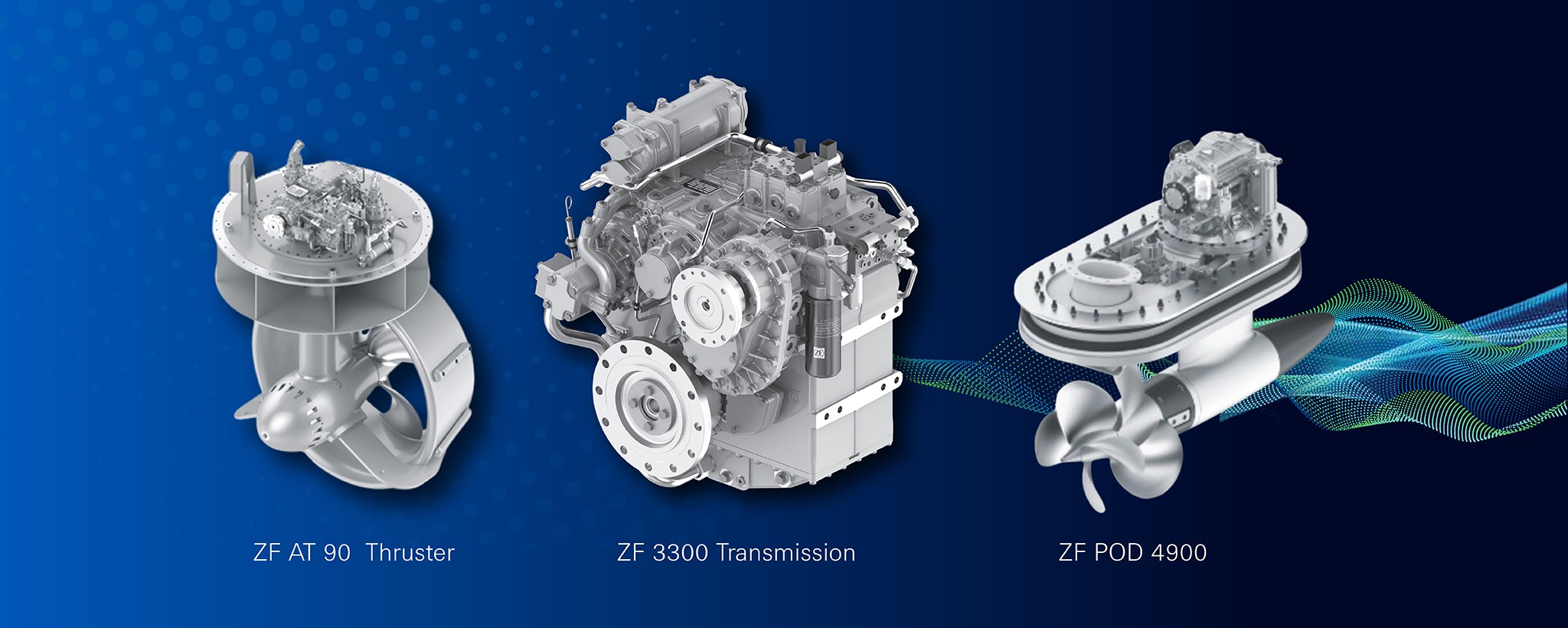 ZF's hybrid marine propulsion systems.