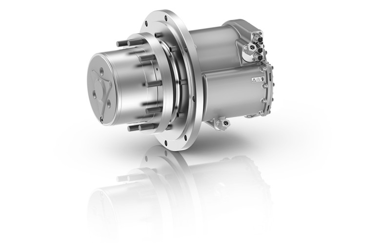 Produktbilde des elektrischen Antriebs ZF eTRAC GPE5 für Ground Support Equipment