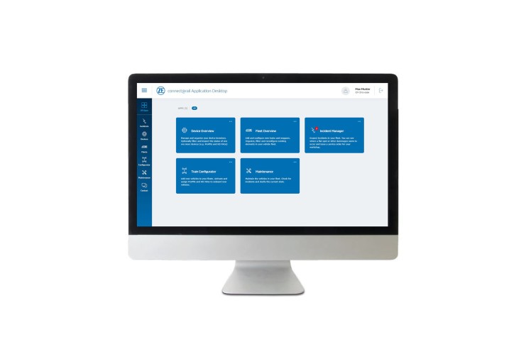 Computer mit Dashboard-Ansicht
