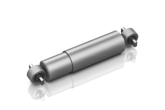 ZF yaw damper for rail vehicles.