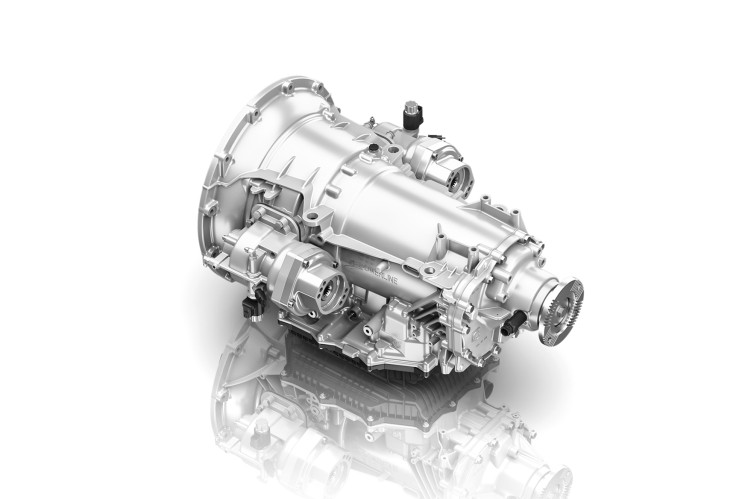 PowerLine Offroad powershift transmission from ZF for defense applications.