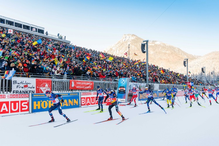 Referenzbild des Biathlon Weltcups in Ruhpolding