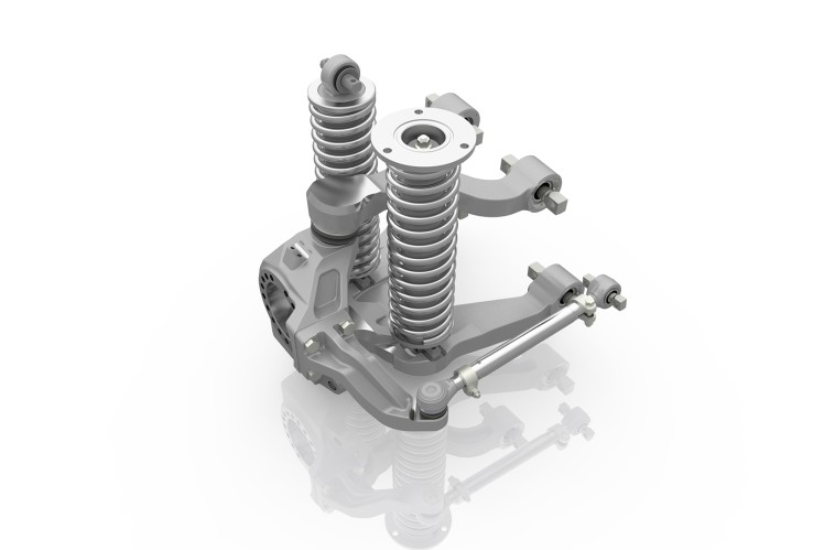 ZF Corner Module for armored wheeled vehicles.