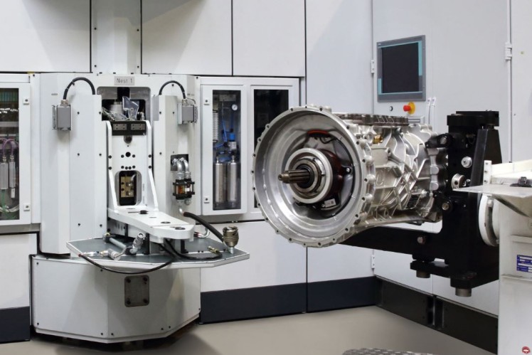Transmission on a ZF test bench