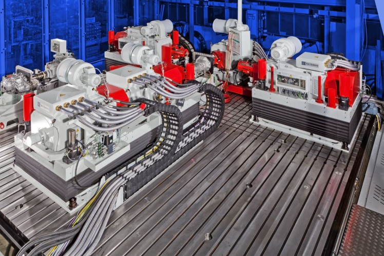 Prüfstand für Getriebe von ZF