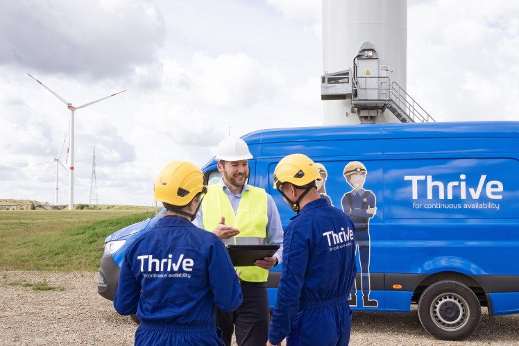 Graphics showing field service technicians