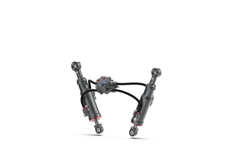 TDxevo linked  track damper on white background