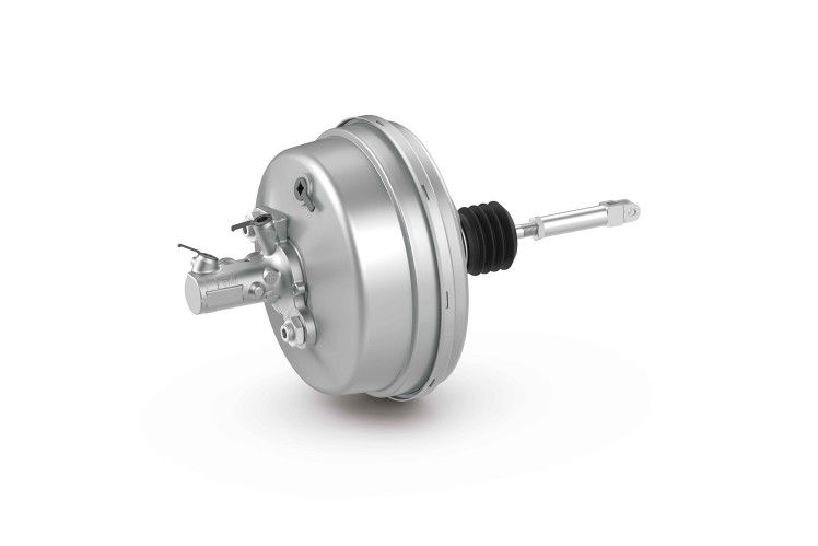 Brake booster on white background