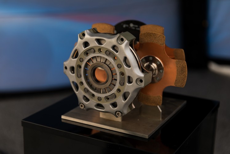 Clutch on display stand