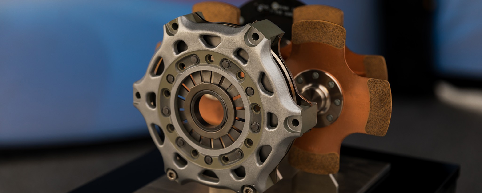 Clutch on display stand