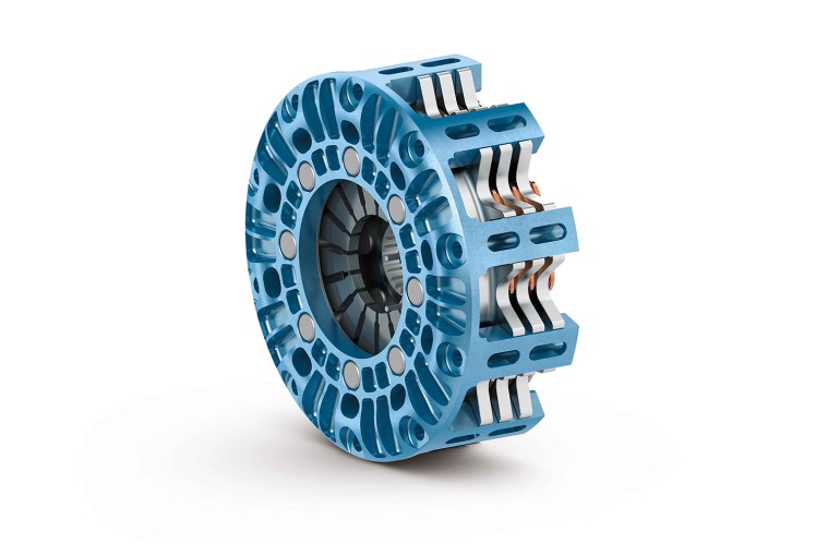 Blue RCS on white bakground