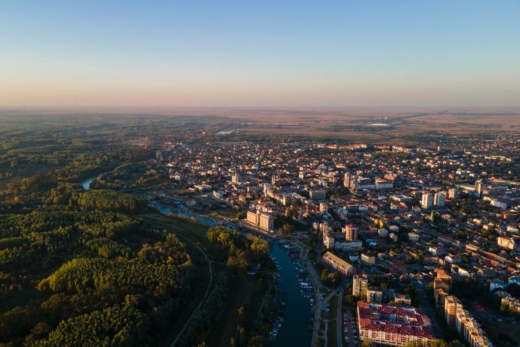 Panoramski pogled na Pančevo