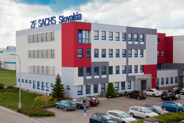 Exterior view of the ZF Sachs plant in Trnava